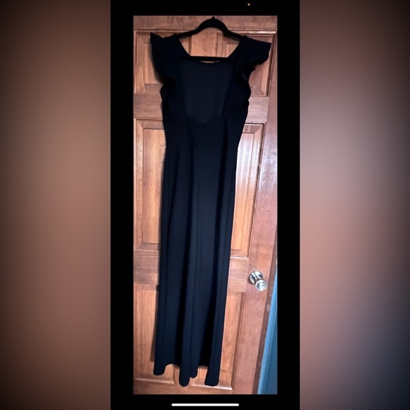 Lulu's Black Ruffle Sleeve Jumpsuit - Picture 3 of 5